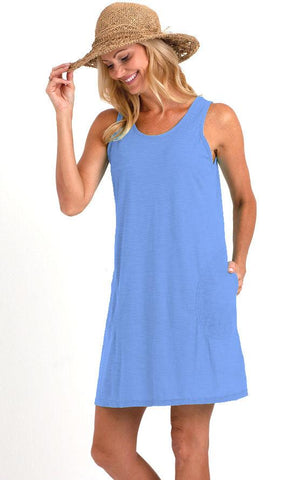 Plus Size Cotton Slub Knit Tank Lounge Dress Nightgown Cover Up Nyteez