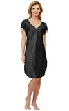 Shadowline Charming Satin Charmeuse Nightgown Sleep Shirt 4503 Shadowline