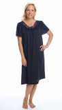 Shadowline Petals Short Sleeve Gown Waltz Length 36280 Shadowline