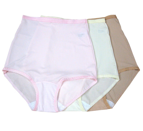 Shadowline Women's Nylon Spandex Brief Panty 3-Pak 17005 Shadowline