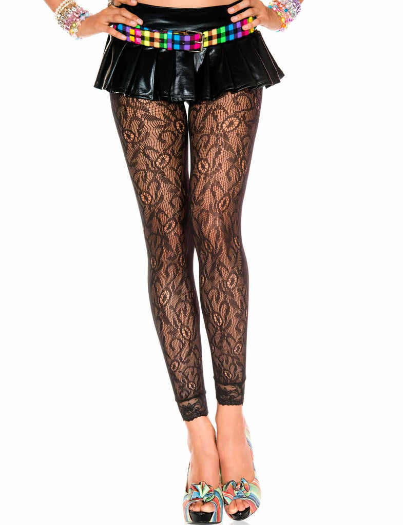 Footless Tights Sheer Lace Leggings – Nyteez