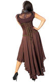 Women's Long Steampunk Victorian Western Elizium Skirt Burleska