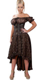 Women's Long Steampunk Victorian Western Elizium Skirt Burleska