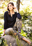 Women's Mossy Oak Camouflage and Black Pajama Set Wilderness Dreams