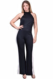 Women's Plus Size Black Sleeveless Jumpsuit Nyteez