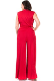 Women's Plus Size Casual Summer Wide Leg Jumpsuit Nyteez