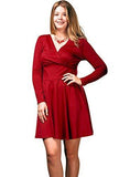 Women's Plus Size Long Sleeve Skater Dress Nyteez