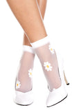 Women's Retro Bobbie Socks Anklet Music Legs