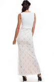 Women's Sleeveless Boho V-Neck Lace Maxi Dress Symphony