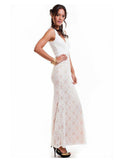 Women's Sleeveless Boho V-Neck Lace Maxi Dress Symphony