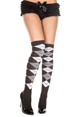 Women's Thigh High Over the Knee Socks Music Legs