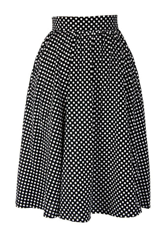 Women's Vintage Style Polka Dot A-line Circle Skirt Nyteez