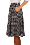 Women's Vintage Style Polka Dot A-line Circle Skirt Nyteez