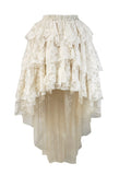 High Low Ruffled Layered Ophelie Skirt Steampunk Gypsy Boho Style