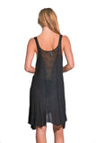 Elan Short Cover-Up Dress Black