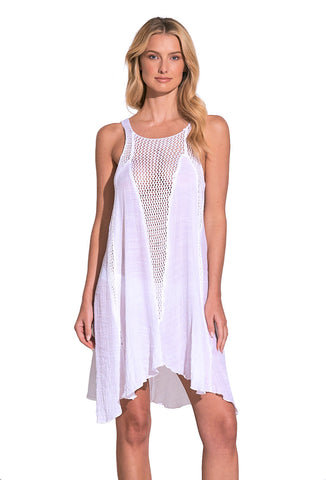 Elan Beach Cover-up Dress White