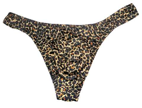 Men's Leopard Print Thong Underwear