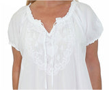 White cotton nightgown