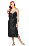 Black Satin Night Gown