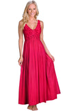 Red elegant nightgown