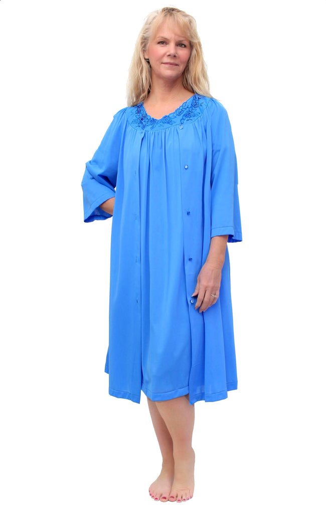 Shadowline Women's Robe and Nightgown Pajama Set with Sleeveless Gown –  Nyteez